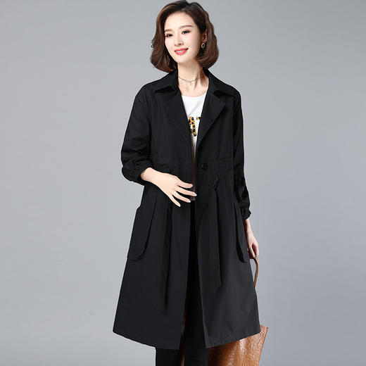 WYG-2006中长款秋新款高端气质大衣外套 商品图3