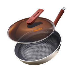 康巴赫风味蜂巢304炒锅