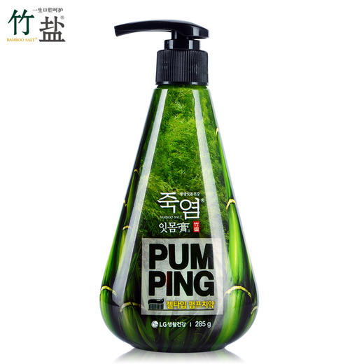 中.LG 贝瑞奥竹盐派缤按压式牙膏 285g   商品图0