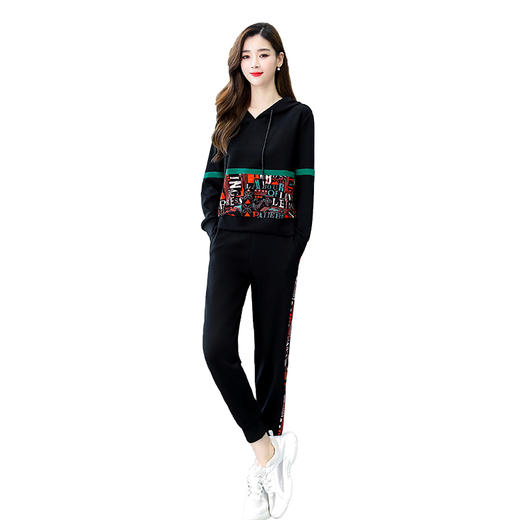 WZNH-FYZI2029时尚印花气质减龄两件套 商品图4