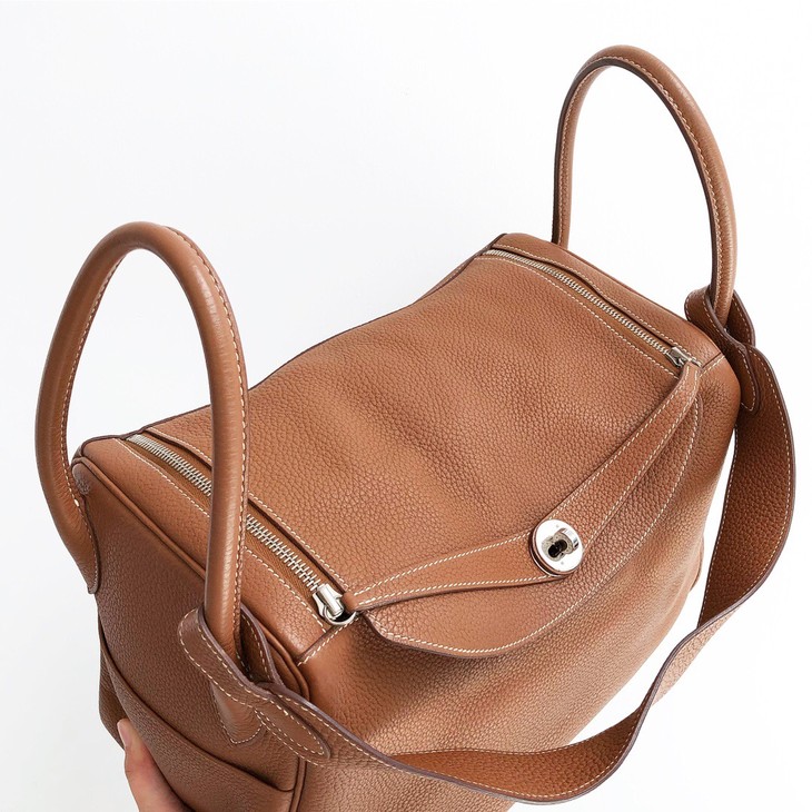 hermes爱马仕金棕色lindy34