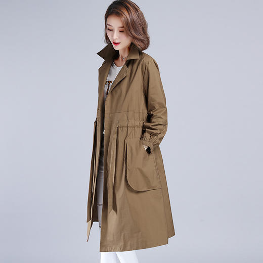 WYG-2006中长款秋新款高端气质大衣外套 商品图1