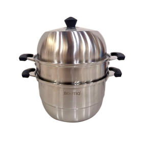 保帝克厨蒸美三层蒸锅28cm