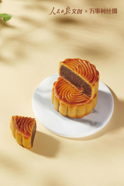 【丝月雅韵-精致套装】万事利人民日报文创联名《丝月雅韵》蚕丝小方巾月饼精致中秋礼盒 商品图8