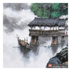 高云鹏《春染山邨》68*68cm 山水斗方作品 办公室/客厅挂画 商品缩略图5