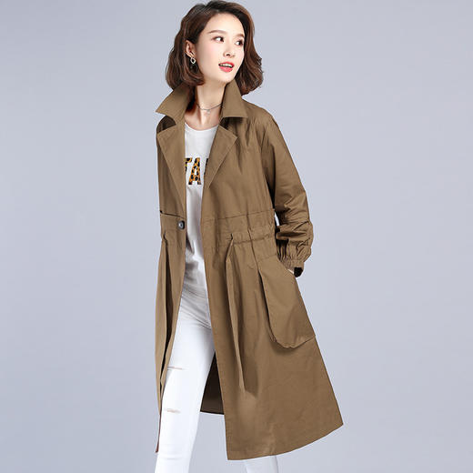 WYG-2006中长款秋新款高端气质大衣外套 商品图0