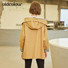 oldcolour秋季风衣女连帽外套女英伦街头风时尚外套女L33047306A 商品缩略图2