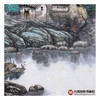 高云鹏《水乡晨曲》68*68cm 山水斗方作品 办公室/客厅挂画 商品缩略图6