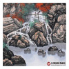 高云鹏《小桥流水》68*68cm 山水斗方作品 办公室/客厅挂画 商品缩略图6