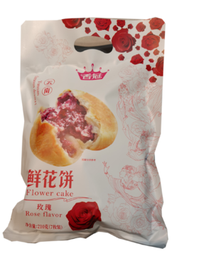 香冠玫瑰鲜花饼210g/袋