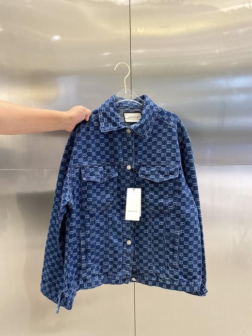 点此购买 GUCCI男女满印提花牛仔外套 曾158752 商品图0