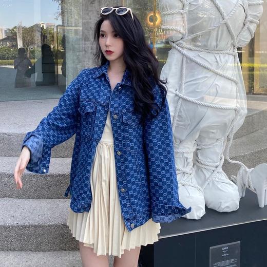 点此购买 GUCCI男女满印提花牛仔外套 曾158752 商品图2