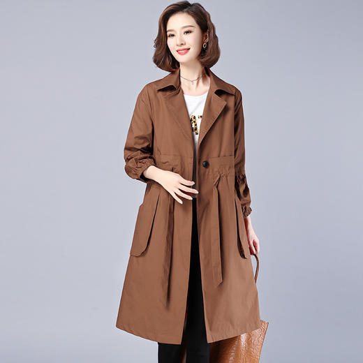 WYG-2006中长款秋新款高端气质大衣外套 商品图2