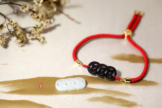 和田玉（白玉）手串--钱生钱 商品图1