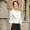 YAN-YL20822940女春秋长袖百搭衬衫洋气雪纺打底衫 商品缩略图2