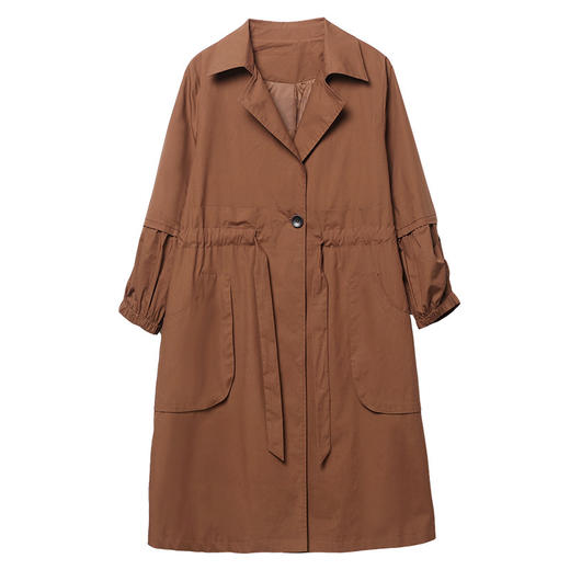 WYG-2006中长款秋新款高端气质大衣外套 商品图4