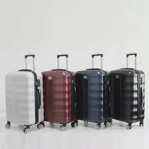 银座经典纯色静音万向轮加厚耐摔旅行箱拉链箱A-8887 商品图0
