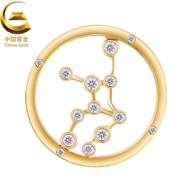 中国黄金 十二星座钻石吊坠系列（不含链）