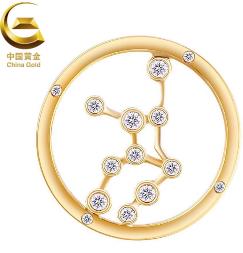 中国黄金 十二星座钻石吊坠系列（不含链） 商品图0