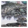 高云鹏《水乡晨曲》68*68cm 山水斗方作品 办公室/客厅挂画 商品缩略图5