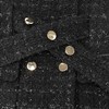 黑色亮丝花呢宽肩西装外套 商品缩略图4