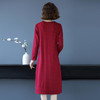 YCE-A948-8136大码气质贵夫人长袖连衣裙 商品缩略图3