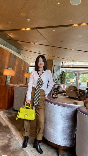 Westory2020秋冬新品潮流时尚方头牛皮革中靴W20DS80061