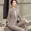YAN-YL20823365格子西装套装洋气韩版休闲英伦风西服 商品缩略图0