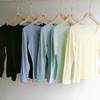 WD009女式缤纷彩色莫代尔长袖打底上衣（二枚组） 商品缩略图1