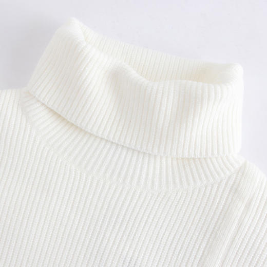 T潮流前线针织毛衫2017年冬装新品高领不规则下摆青春校园韩版女 商品图2