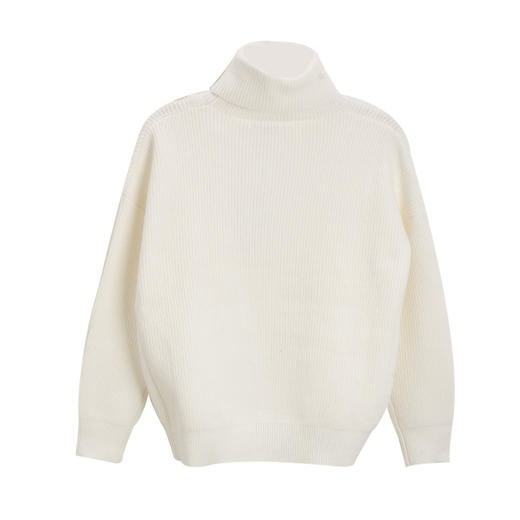 T潮流前线针织毛衫2017年冬装新品高领不规则下摆青春校园韩版女 商品图1