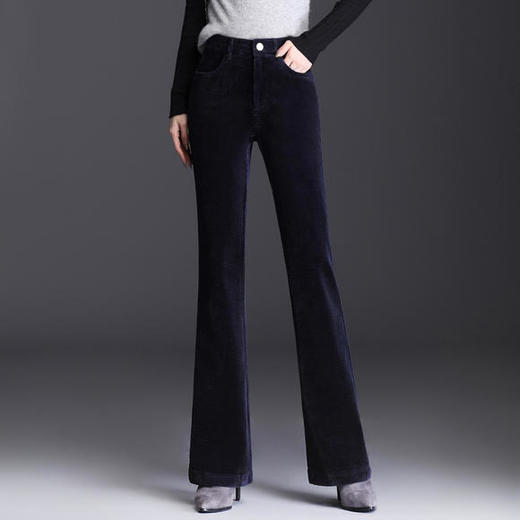 HB-Z11秋季新款韩版高腰灯芯绒休闲微喇裤 商品图1