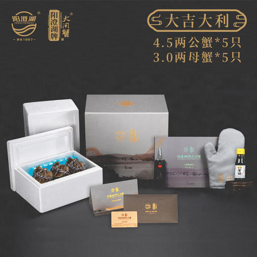 阳澄湖大吉大利2888（公蟹4.5两*5只 母蟹3两*5只） 商品图0