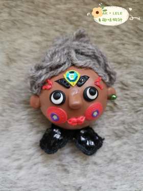 【AK•LELE】手工趣味胸针系列【2号娃娃】