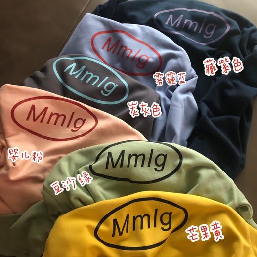 点此购买 mmlg男女款字母印花圆领卫衣 莲158886 商品图8