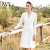 IWY/白色长袖连衣裙Q13096 商品缩略图8