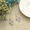 【 矢维艺术陶艺工作室】跨境陶瓷耳环（菱形） 商品缩略图2