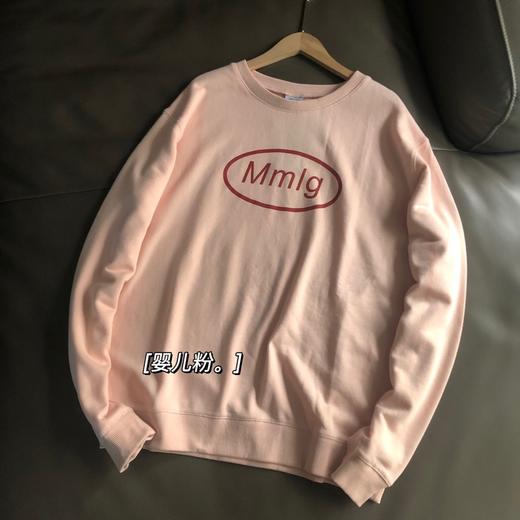 点此购买 mmlg男女款字母印花圆领卫衣 莲158886 商品图9