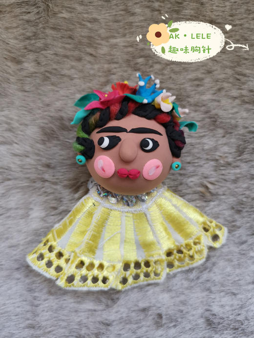 【AK•LELE】手工趣味胸针系列【3号娃娃】 商品图0