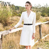 IWY/白色长袖连衣裙Q13096 商品缩略图10