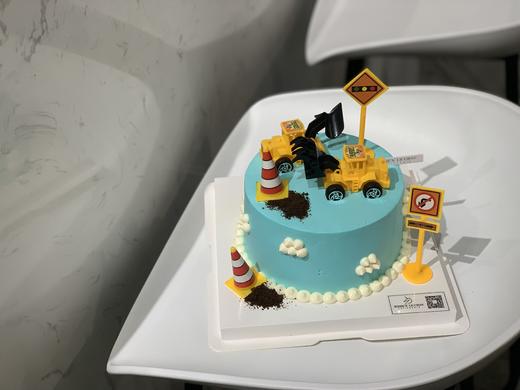 挖掘机男宝男士生日奶油蛋糕 商品图0