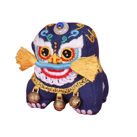 【东方美绣】平安石狮刺绣香囊（含材料包+辅助绣绷+填充棉，赠挂绳） 商品图1