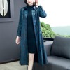 NYL-319685女装长款过膝大码妈妈装韩版宽松洋气风衣外套 商品缩略图1