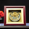 金陵金箔沙金盘画办公室客厅装饰摆件 商品缩略图3