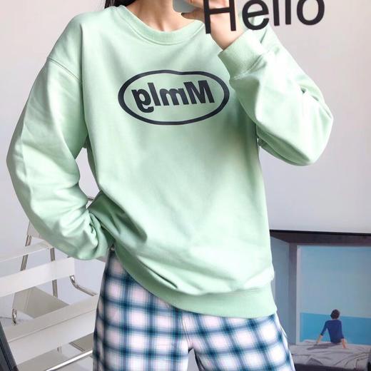 点此购买 mmlg男女款字母印花圆领卫衣 莲158886 商品图1