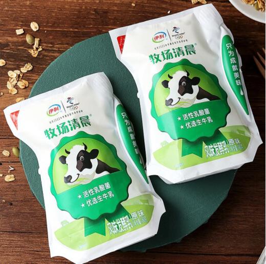 伊利牧场清晨原味酸奶爱克林装180g*5袋 商品图1