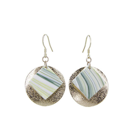 【 矢维艺术陶艺工作室】跨境陶瓷耳环（欧美款） 商品图4