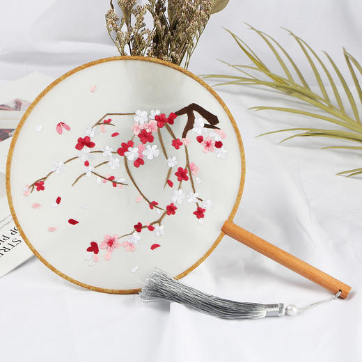 【东方美绣】丝质团扇（团扇+材料包） 商品图2