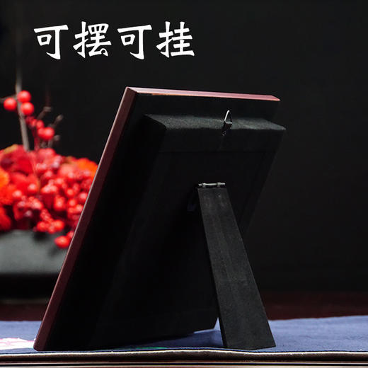 金陵金箔沙金盘画办公室客厅装饰摆件 商品图2