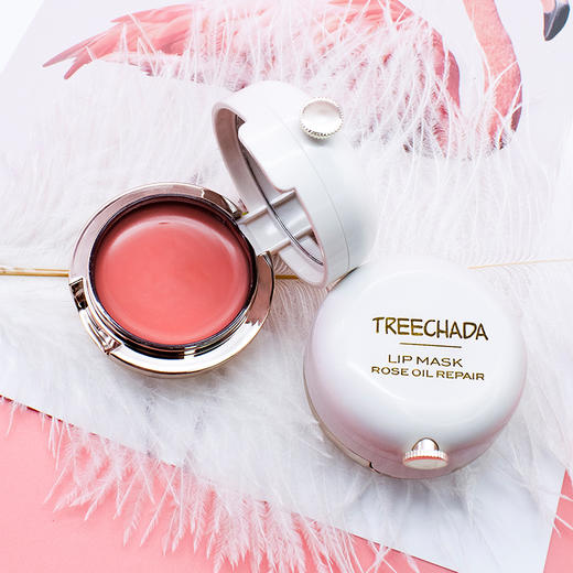泰国treechada玫瑰精油睡眠唇膜，采用大马士革玫瑰精油，深度滋养，柔润双唇 商品图2